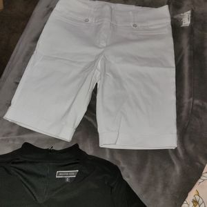 Reitmans size 12 white shorts beautiful brand new